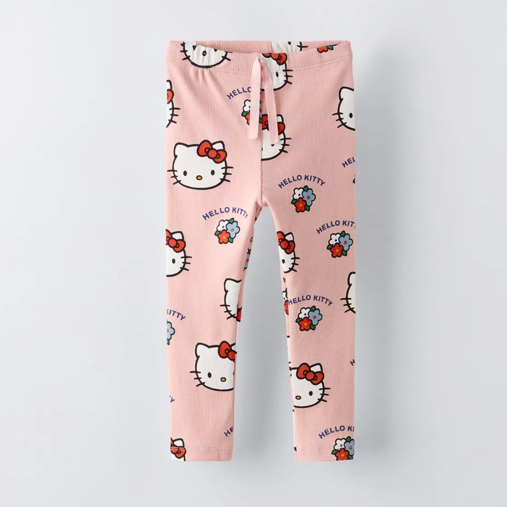Zara Hello Kitty Ribbed Leggings